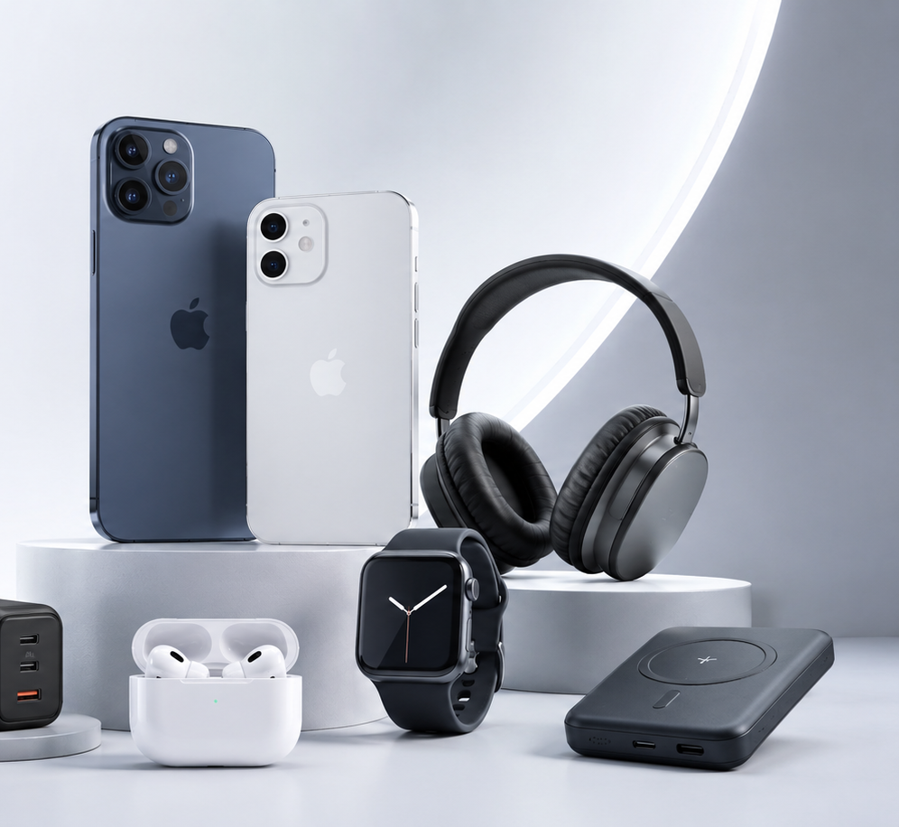 Latest phones, headphones, smartwatch, earbuds and power bank